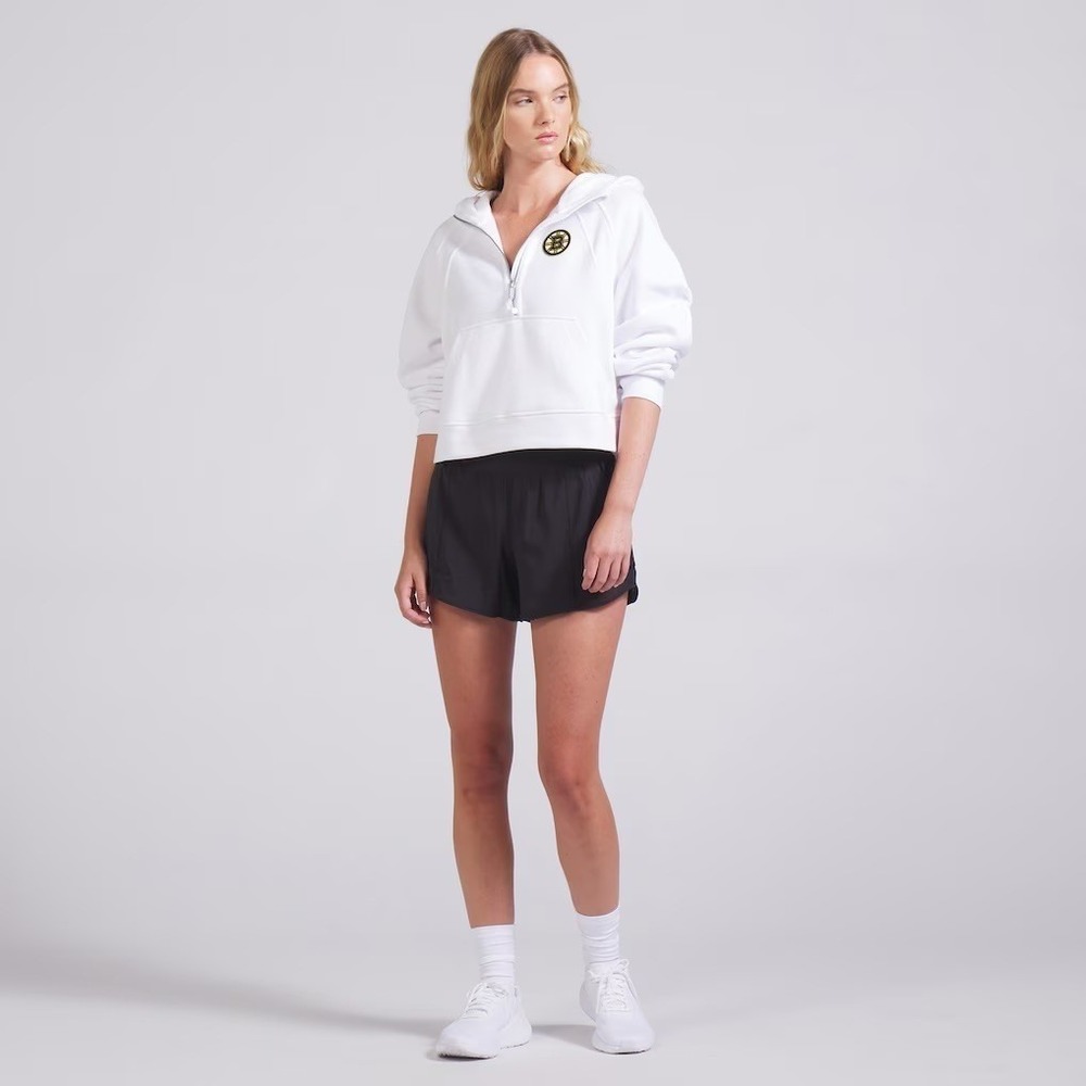 Lululemon Boston Bruins Womens XL/2XL Scuba Oversized Half-Zip Hoodie White‎ - Picture 4 of 9